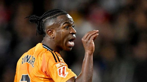 Vinicius, en Mestalla.