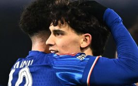 Joao Félix, en el partido disputado este domingo en la FA Cup.