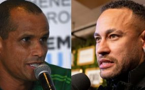 Montaje de Neymar y Rivaldo.