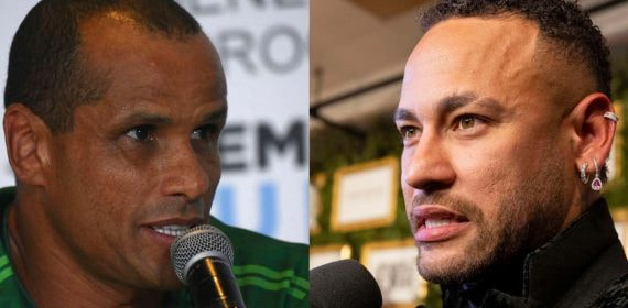 Montaje de Neymar y Rivaldo.