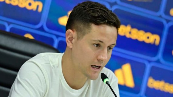 Ander Herrera es presentado como nuevo jugador de Boca Juniors.
