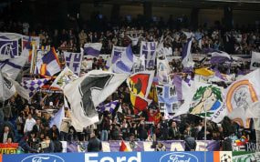 Imagen de archivo del fondo Sur del Santiago Bernabéu donde se colocaban la mayorías de ultras de Real Madrid.