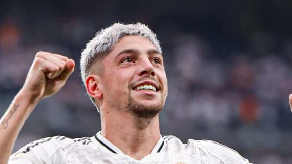 Valverde, con el Real Madrid.