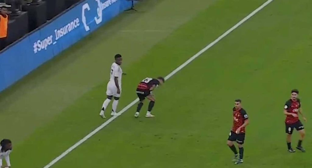 Vinicius, en un partido con el Real Madrid.