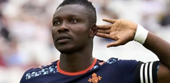 Aidoo en un partido con el Celta.