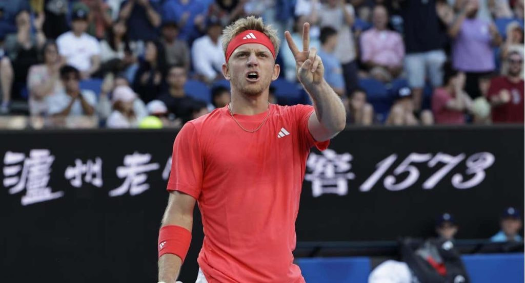 Alejandro Davidovich Fokina durante su participación en el Open de Australia 2025.
