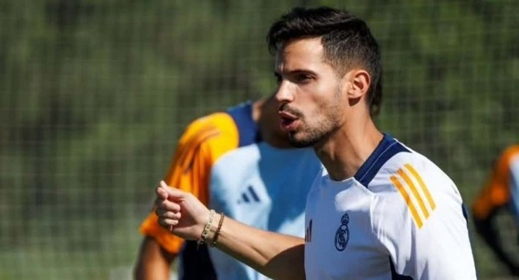 Álvaro Gómez-Rey entrenando en Valdebebas.
