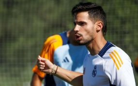 Álvaro Gómez-Rey entrenando en Valdebebas.