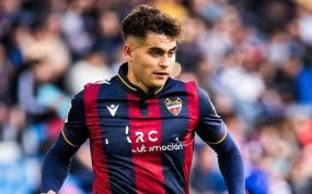 Andrés García, jugador del Levante, esta temporada.