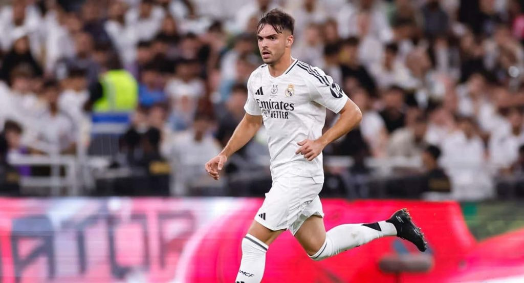Raúl Asencio, durante el Real Madrid-Mallorca.