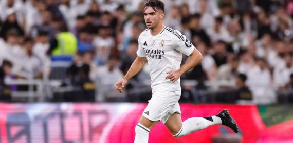 Raúl Asencio, durante el Real Madrid-Mallorca.