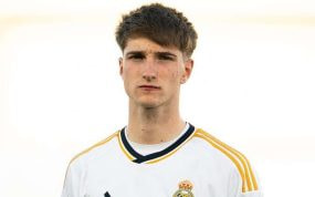 César Palacios, jugando con el Castilla la temporada pasada.