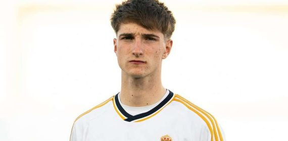 César Palacios, jugando con el Castilla la temporada pasada.