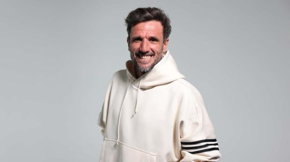 Chema Martínez, en su visita a Relevo.