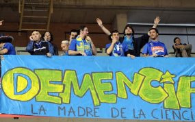 Miembros de la Demencia durante un partido ante el Murcia.