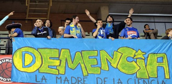 Miembros de la Demencia durante un partido ante el Murcia.