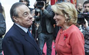 Florentino Pérez y Esperanza Aguirre en una imagen de 2013.