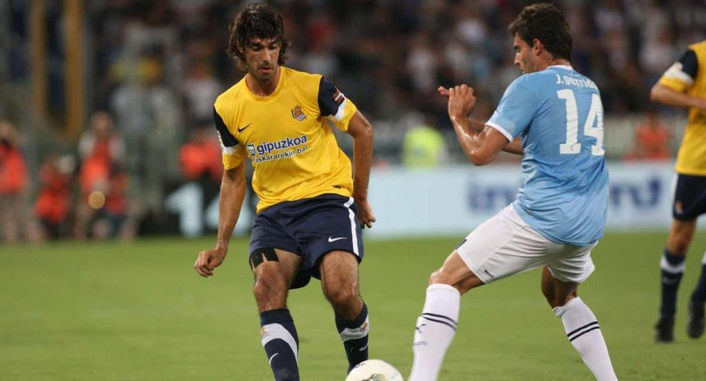 Javi Garrido se enfrentó a la Real Sociedad siendo jugador de la Lazio.