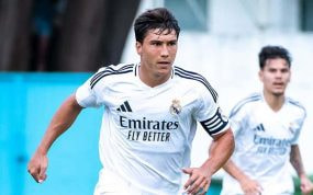 Gonzalo García, jugando con el Castilla esta temporada.