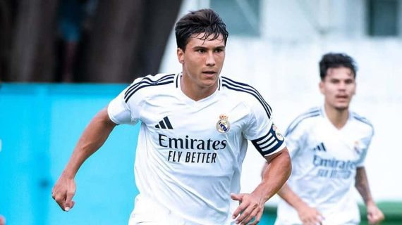 Gonzalo García, jugando con el Castilla esta temporada.