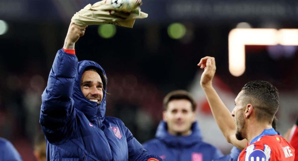 Griezmann celebra en Salzburgo.