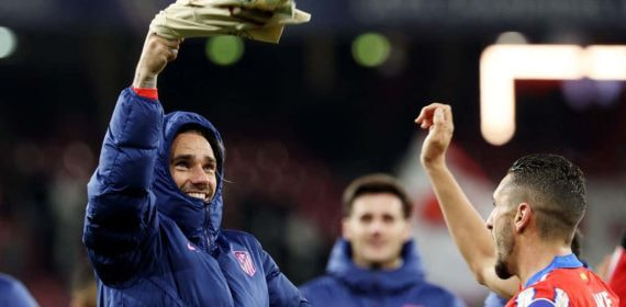 Griezmann celebra en Salzburgo.