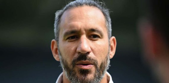 Jonás Gutiérrez, en mayo de 2024, en un homenaje del Newcastle.