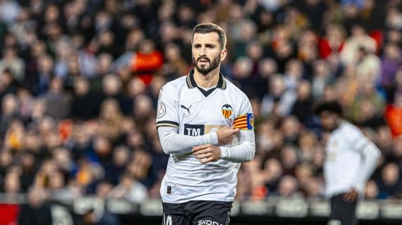 José Gayà en Mestalla.