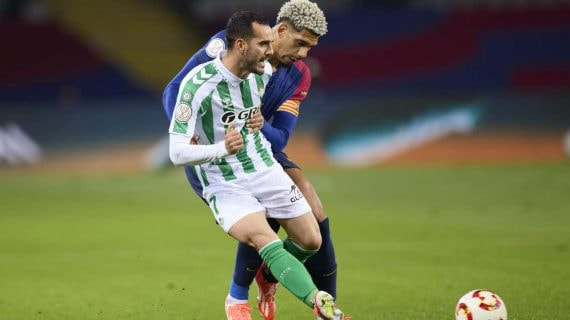 Juanmi, en un partido con el Betis.