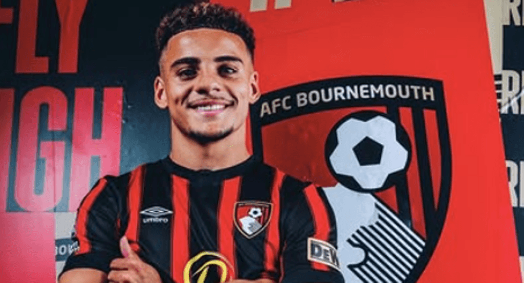 Max Aarons con el Bournemouth