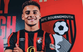 Max Aarons con el Bournemouth