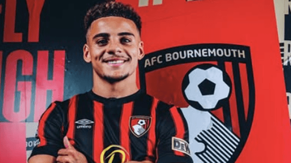Max Aarons con el Bournemouth