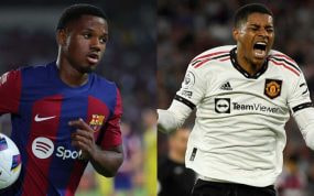 Ansu Fati y Rashford.