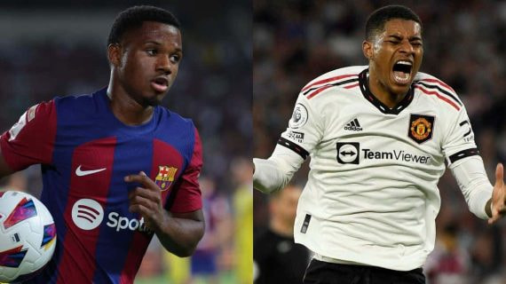 Ansu Fati y Rashford.