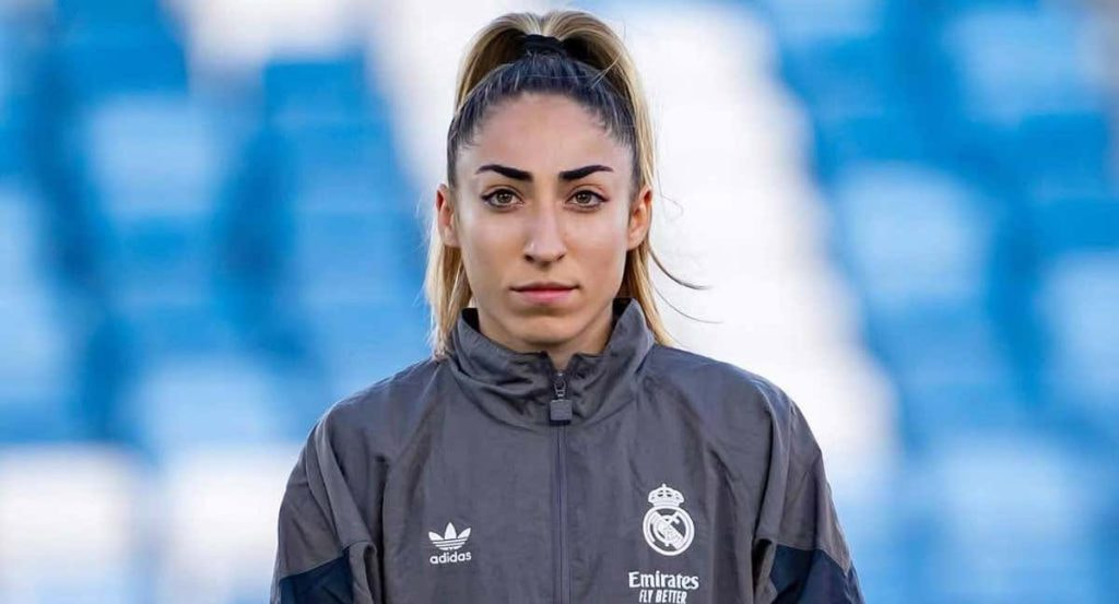 Olga Carmona, jugadora del Atlético de Madrid, durante un partido.