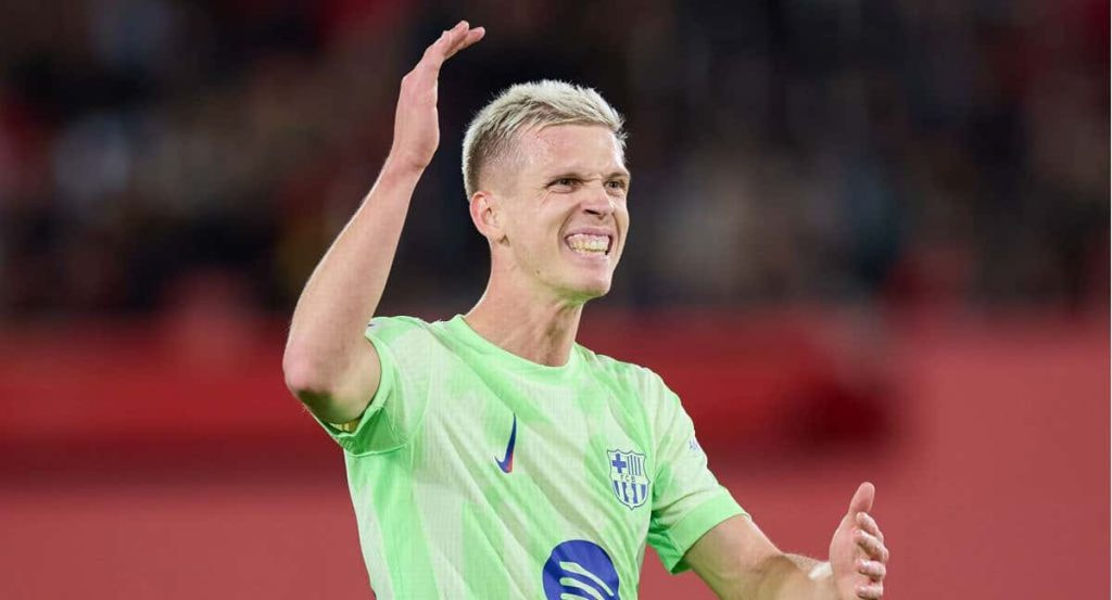 Dani Olmo, en partido del FC Barcelona esta misma temporada.