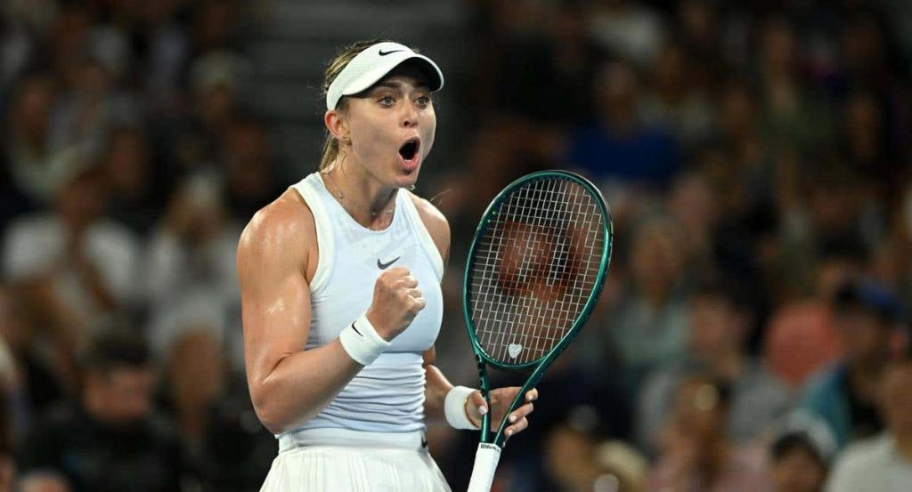 Paula Badosa durante el Open de Australia 2025.