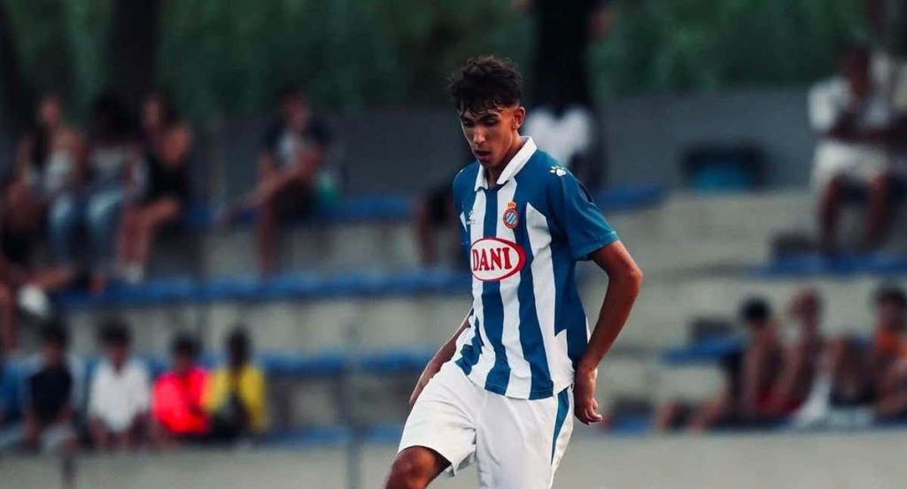 Joel Pleguezuelos, en un partido con el Espanyol.