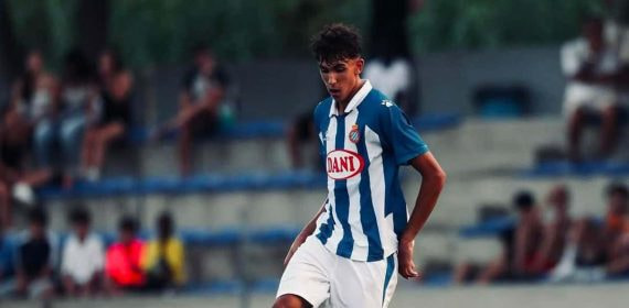 Joel Pleguezuelos, en un partido con el Espanyol.