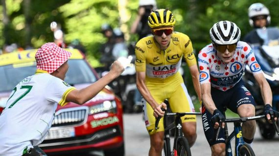 Jonas Vingegaard y Tadej Pogacar, en el pasado Tour de Francia.