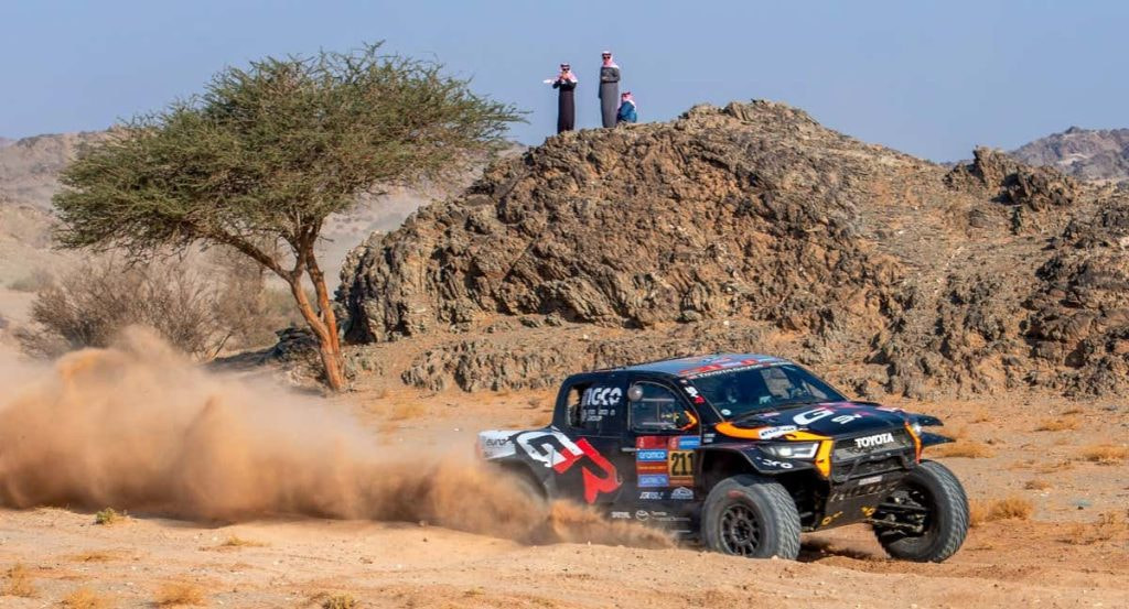 Imagen del Toyota de Henk Lategan en el Rally Dakar 2025.