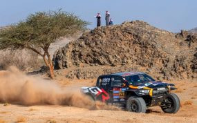 Imagen del Toyota de Henk Lategan en el Rally Dakar 2025.