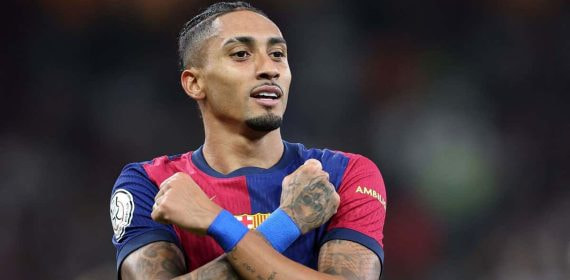 Raphinha es elegido como mejor jugador de la final de la Supercopa de España.