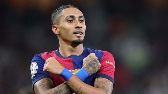 Raphinha es elegido como mejor jugador de la final de la Supercopa de España.