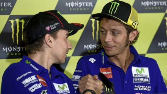 Jorge Lorenzo y Valentino Rossi en Yamaha.