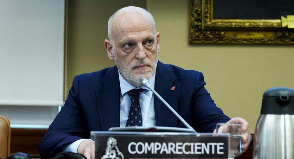 Javier Tebas comparece en el Congreso de los Diputados.