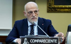 Javier Tebas comparece en el Congreso de los Diputados.