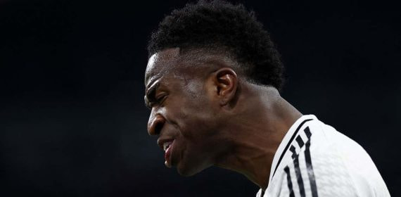 Vinicius lamenta una ocasión fallada ante el Celta.