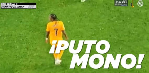 El Real Madrid denuncia insultos racistas como este («puto mono») a Vinicius en Mestalla.
