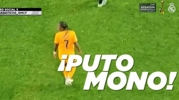El Real Madrid denuncia insultos racistas como este («puto mono») a Vinicius en Mestalla.